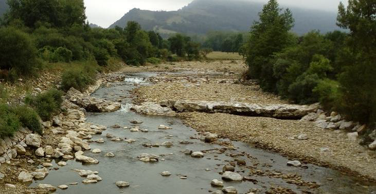 Imagen Estado actual del cauce del río Saja