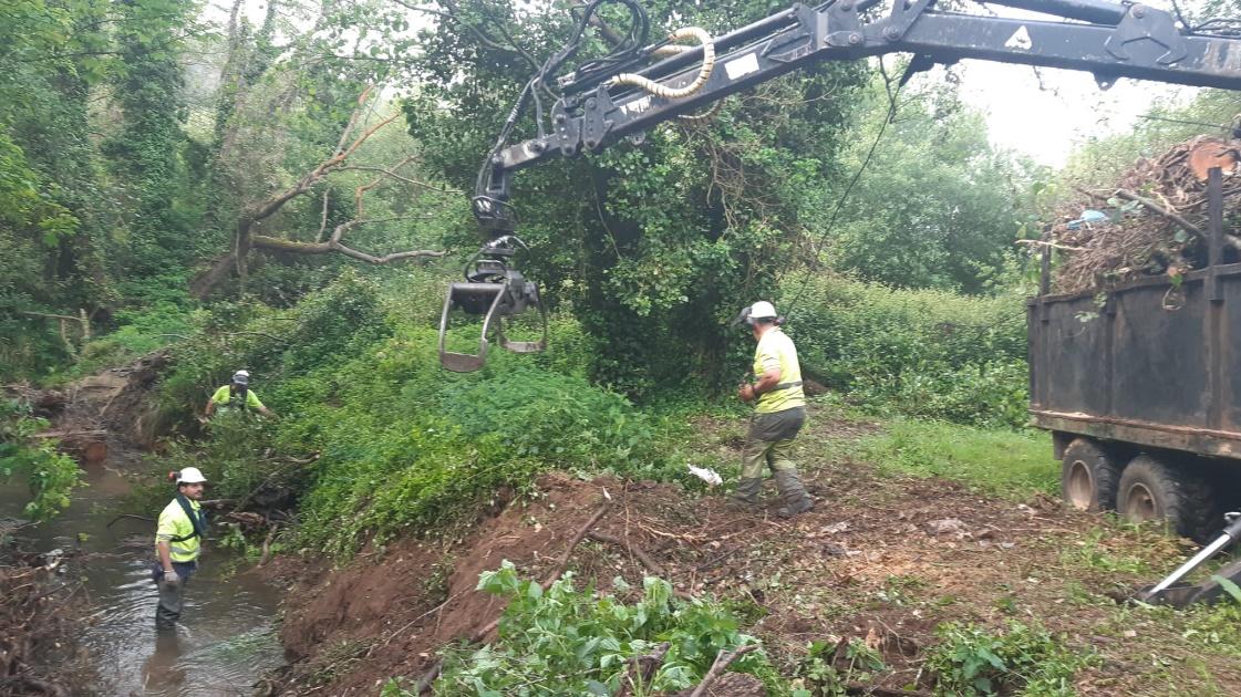 Imagen Acopio de residuos para su traslado a vertedero autorizado