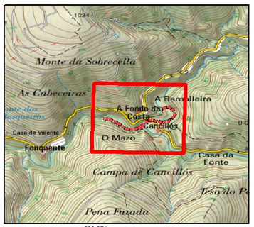 Imagen Localización de la actuación río Das Cales en Cancillos