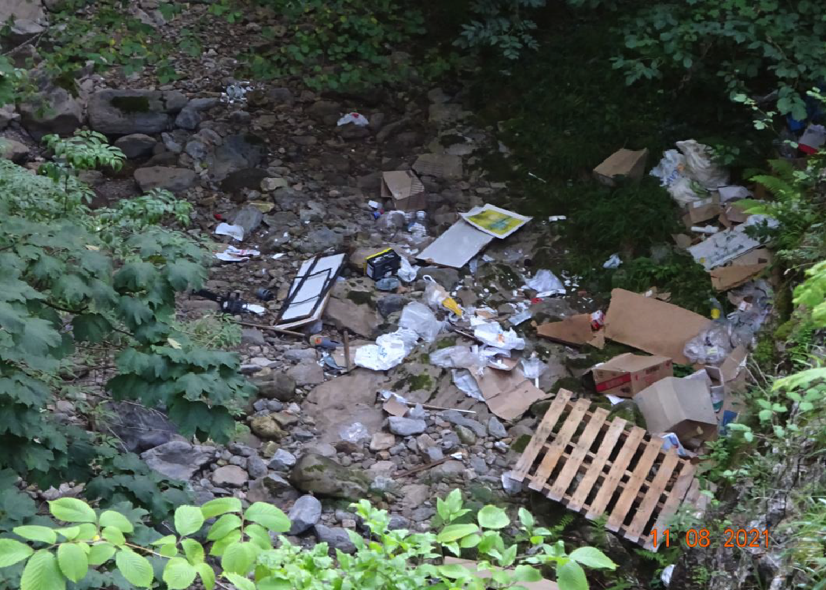 Imagen Residuos en el cauce del río Páramo