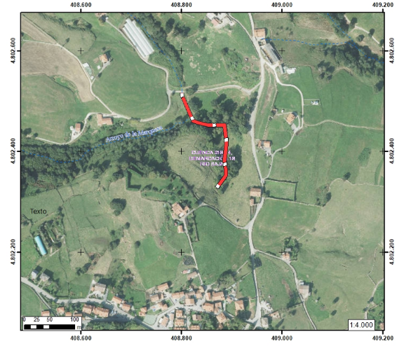 Imagen Localización de la actuación en las proximidades de Cerrazo