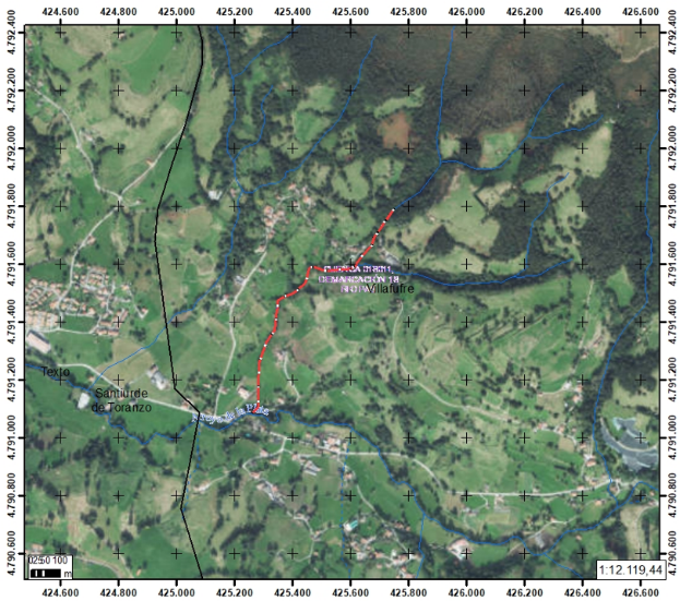 Imagen Localización de la actuación en las inmediaciones de Trasvilla