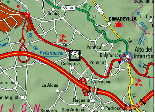 Imagen Ubicación de la actuación en el arroyo Peñafrancia