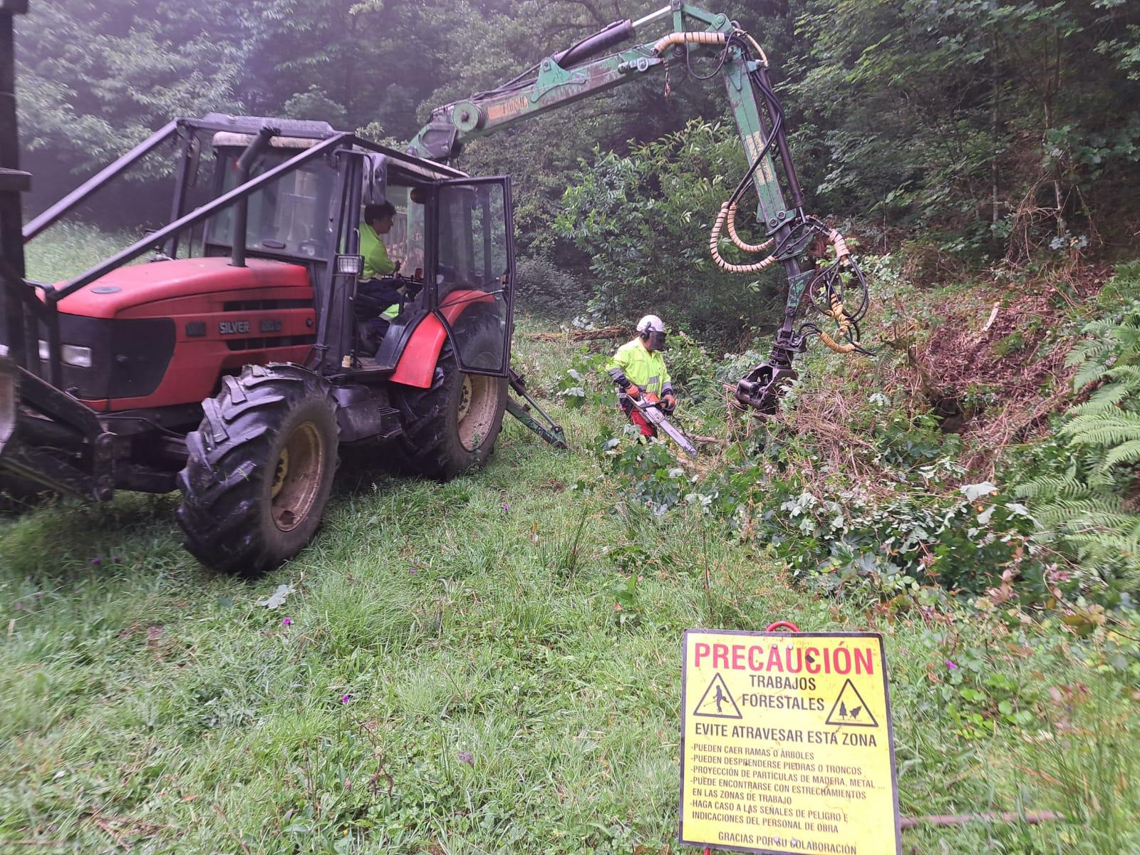 Imagen Trabajos de retirada de restos vegetales arrastrados por la corriente 