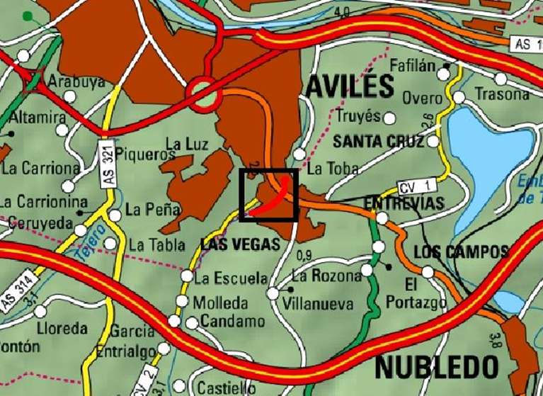 Imagen Ubicación de la actuación en el río Arlós en Las Vegas