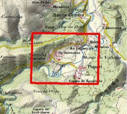 Imagen Localización de la actuación en el río Eo en Santalla