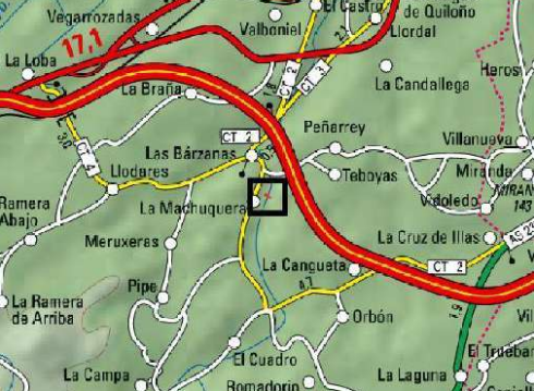 Imagen Ubicación de la actuación en el río Raíces en La Machuquera