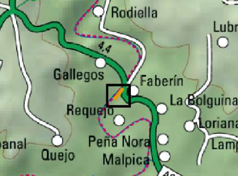 Imagen Ubicación de la actuación en el río Nora en las Regueras