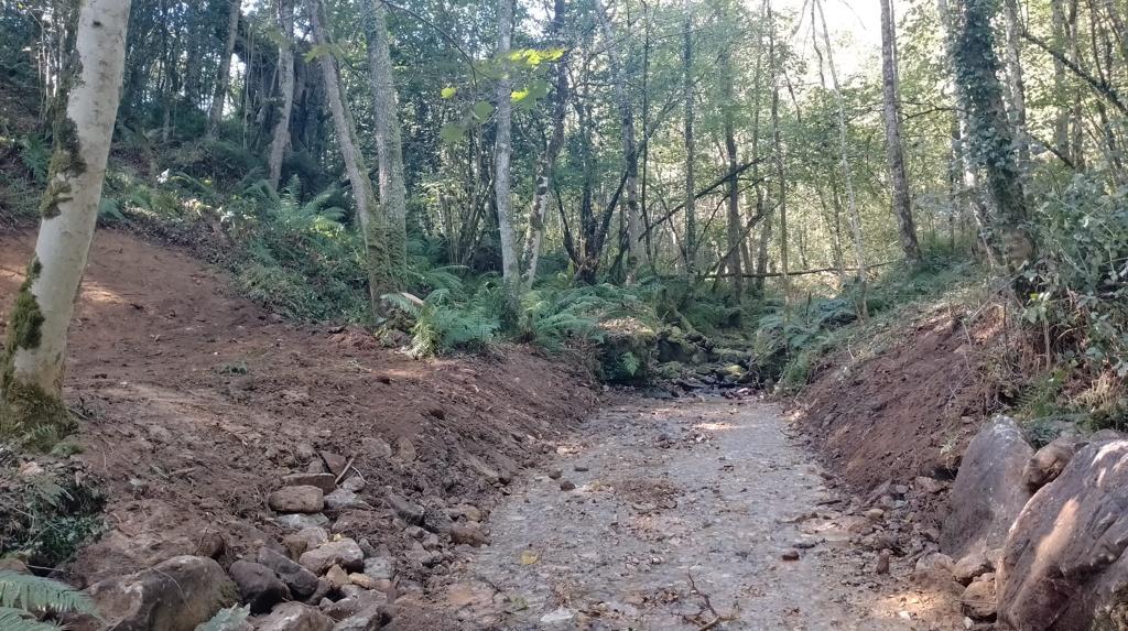 Imagen Azud del arroyo Corteguera después de los trabajos
