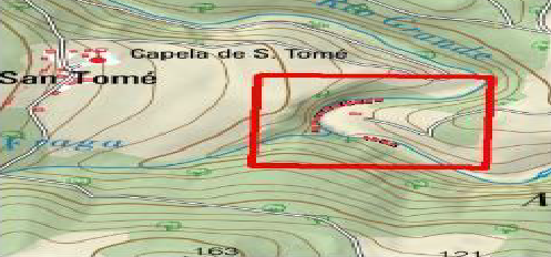 Imagen Localización de la actuación en el río Grande en Santo Tomé