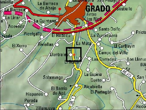 Imagen Ubicación de la zona de actuación en Llantrales