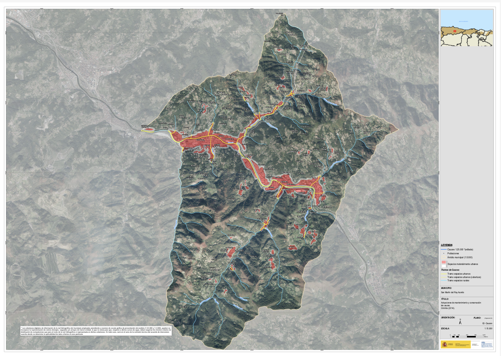 Imagen Delimitación de tramos urbanos y rurales en San Martín del Rey Aurelio