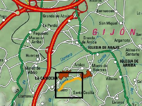 Imagen Ubicación de la actuación en el arroyo Santa Cecilia