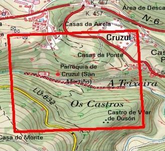 Imagen Localización de las actuaciones en el rego San Martiño