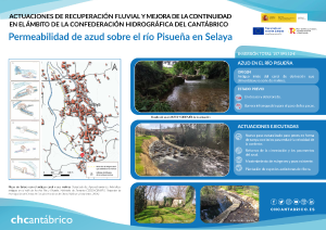 Permeabilización del azud sobre el río Pisueña en Selaya