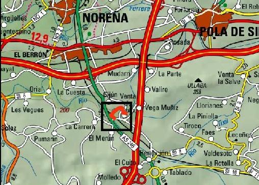 Imagen Localización de la actuación en el río Negro en Venta de Soto