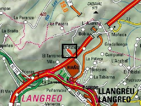 Imagen Localización de la actuación en el reguero Cerezaledo en Riaño