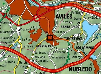 Imagen Localización de la actuación en el río Arlós en Las Vegas