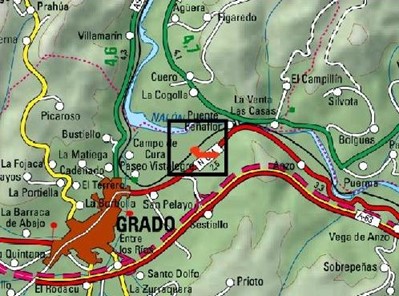 Imagen Localización de las actuaciones en el arroyo innominado en Peñaflor