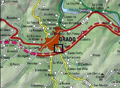 Imagen Localización de las actuaciones en el río Cubia en La Mata