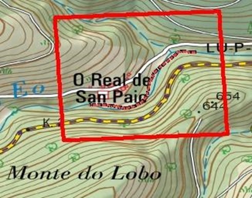 Imagen Localización de las actuaciones en el río Eo en O Real De San Paio