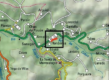 Imagen Localización de las actuaciones en el arroyo Los Cobos en Mazo