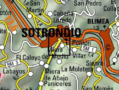 Imagen Localización de la actuación en el arroyo Santa Bárbara en Sotrondio