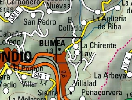 Imagen Localización de la actuación en el arroyo de La Güeria en Blimea