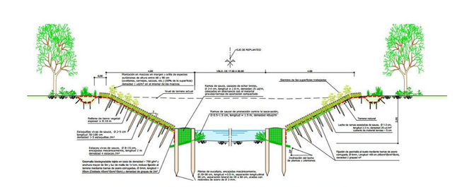 Imagen Estabilización de márgenes con bioingeniería en la apertura de brazos en Piñeres-San Antonio y Cabañaquinta