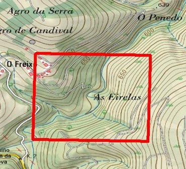 Imagen Localización de las actuaciones en el río Narón en O Freixo