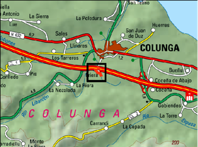 Imagen Localización de la actuación en el río Cancio e innominado en Friera