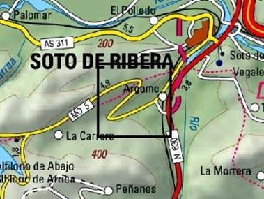 Imagen Localización de las actuaciones en el arroyo de los Molinos en Argame