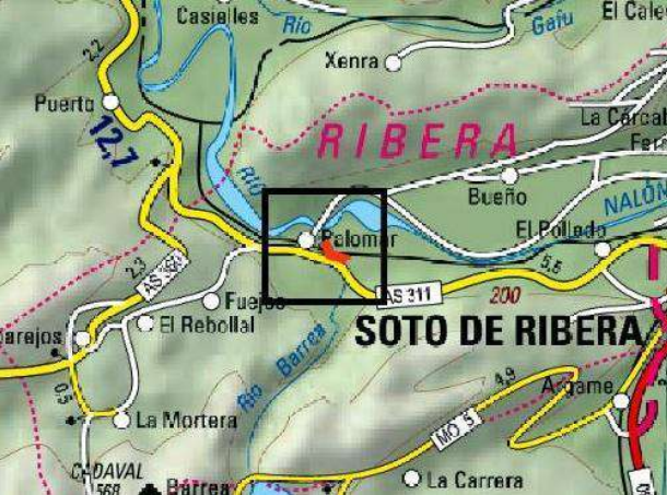 Imagen Localización de actuación en el arroyo Barrea en Palomar