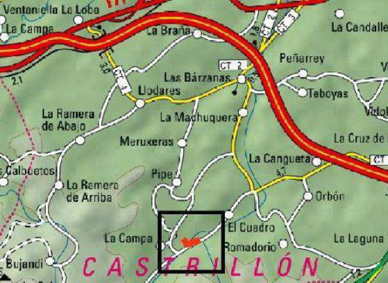 Imagen Localización de la actuación en el río Raíces y su afluente innominado en Arbedales