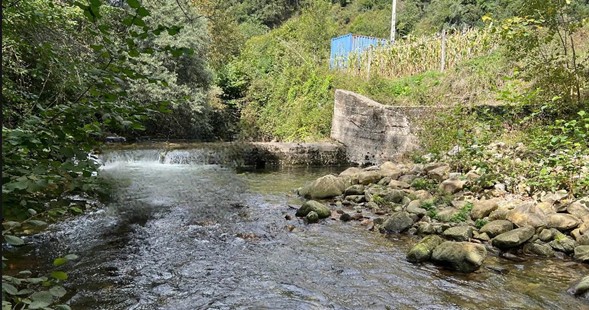 Imagen Azud del molino de Sellaño antes de la demolición