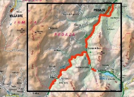 Imagen Localización de la actuación en los ríos Trubia y Teverga en la Senda del Oso, en el municipio de Proaza