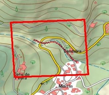Imagen Localización de la actuación en el río Romeor en Martín