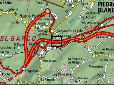 Imagen Localización de la actuación en el río Ferrería en Santiago del Monte