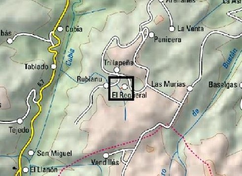 Imagen Localización de la actuación en el arroyo Rubiano en El Regueral