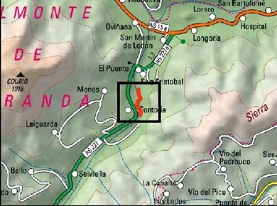 Imagen Localización de la actuación en el río Pigüeña