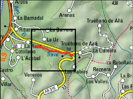 Imagen Localización de las actuaciones en el arroyo La Llamera