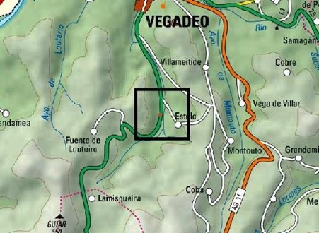 Imagen Localización de la actuación en el arroyo Monjardín en Ferreiramión