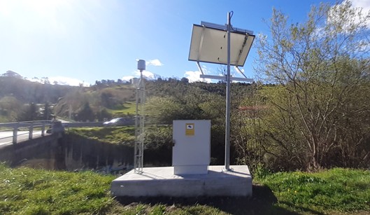 Estación de control en el río Sámano en Castro Urdiales (Cantabria)