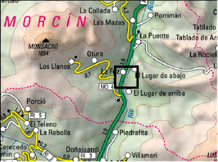 Imagen Localización de la actuación en el río Riosa en La Foz