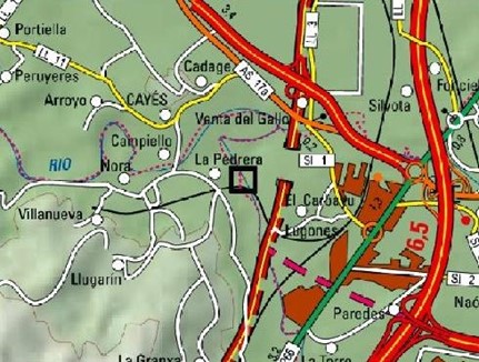 Imagen Localización de la actuación en el río Nora en Campo