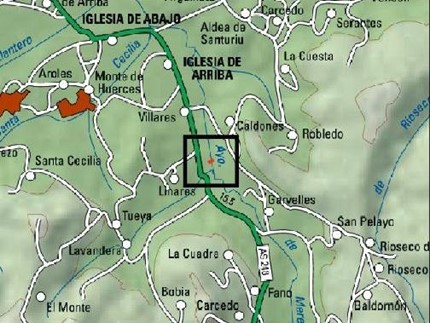 Imagen Localización de la actuación en el arroyo Meredal en Linares