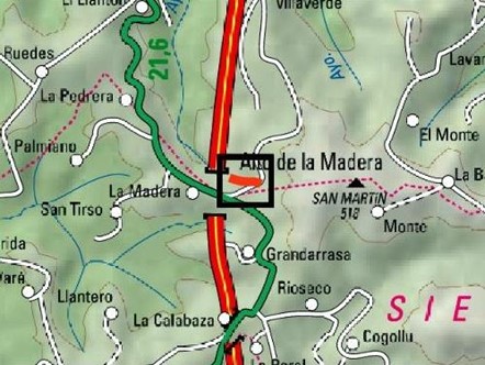 Imagen Localización de la actuación en el arroyo innominado de Llantones