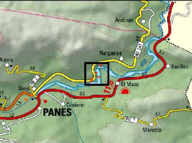 Imagen Localización de la actuación del río Deva en Peñamellera Baja