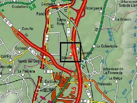 Imagen Localización de la actuación en el arroyo Robledo en Fonciello