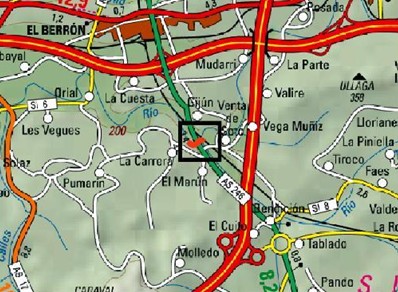 Imagen Localización de la actuación en el río Nora en Xixún